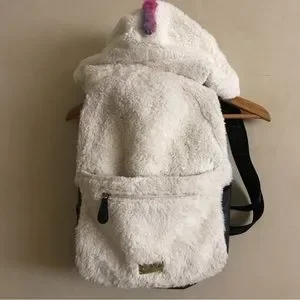 Betsey johnson fur backpack hotsell